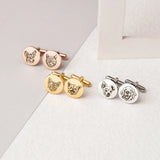 Custom Pet Portrait Cufflinks-Groom Gift-Personalized Memorial-Handmade