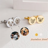 Personalized Photo Cufflinks Valentines Gift For Him