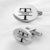 Custom Engraved Cufflinks - Personalized Initials, Anniversaries, Graduation