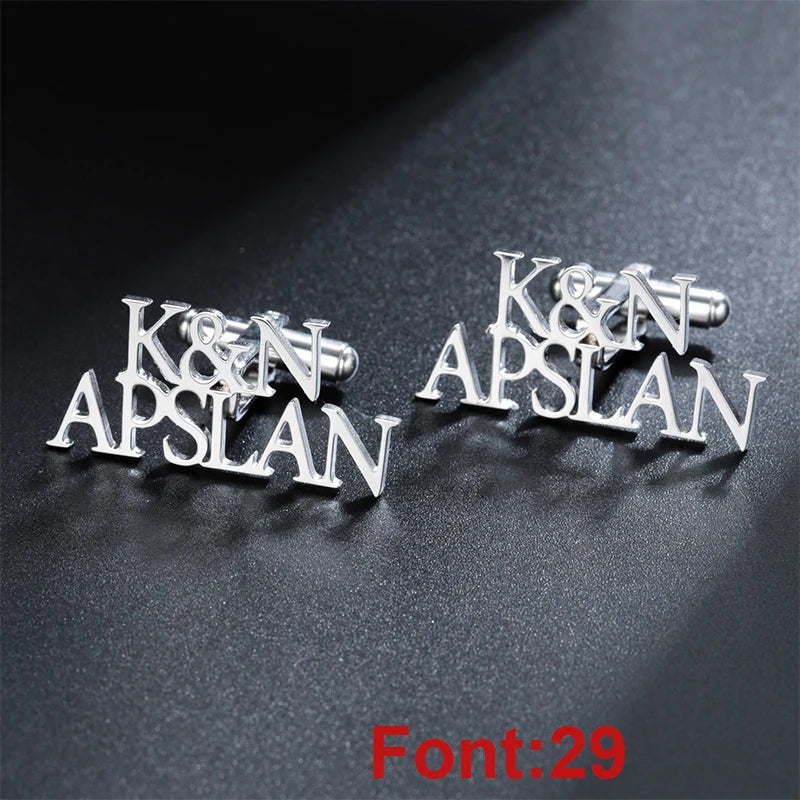 Personalized Stainless Steel Cufflinks For Groom