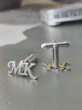 Monogram Letter Cufflinks Initial Name Cufflinks For Men