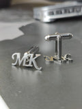 Monogram Letter Cufflinks Initial Name Cufflinks For Men
