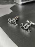 Monogram Letter Cufflinks Initial Name Cufflinks For Men