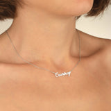 Cursive Name Necklace, Minimalist Necklace, Personalized Gift