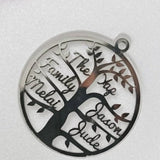 Tree Life Key Chain Name Gift Personalized Key Ring Memorial