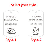 Stainless Steel Pet Keychain - Personalized Engrave Metal Keyring