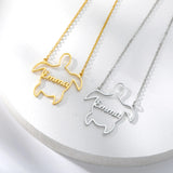 Turtle Name Necklace For Women Stainless Steel Personalized Letter