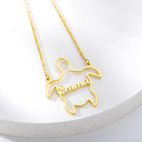 Turtle Name Necklace For Women Stainless Steel Personalized Letter