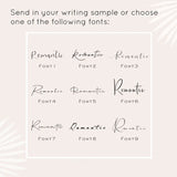 Dainty Handwritten Name Necklace Stainless Steel 18K Jewelry Personalized