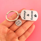 Engraved Always Forever Key Holder - Gesture Keyring