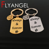 Engraved Always Forever Key Holder - Gesture Keyring