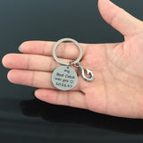 Date Fish Hook Men Women Keychain Engraved Pendant Stainless