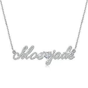 Diamond Name Necklace Couple Gift For Lover