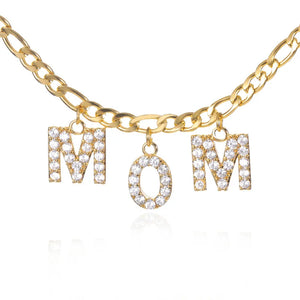 Crystal Letter Necklace with Chain, Personalized Name Necklace