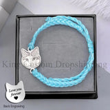 Personalized Dog Engrave Portrait Bracelet