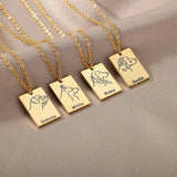 Dog Nameplate Necklace For Women Personalized Breed Dog Necklaces