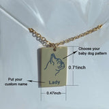 Dog Nameplate Necklace For Women Personalized Breed Dog Necklaces