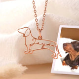 Dog Name Necklace Personalized Stainless Steel Pendant Anime Pet/Cat Jewelry
