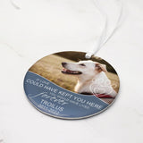 Dog Photo Charm Car Pendant Rearview Mirror Hanging Pet Memorial Gift
