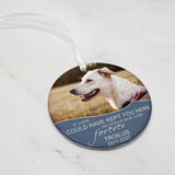 Dog Photo Charm Car Pendant Rearview Mirror Hanging Pet Memorial Gift