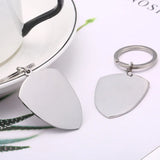 Personalized Dog Tag Keychain Engraved Photo Text Keepsake