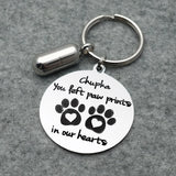 Dog Urn Keychain Ashes Key Chain Dog Ashes Jewelry Pet Loss Key Ring