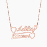 Personalized Double Plated Name Necklace for Women