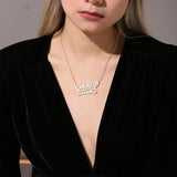 Personalized Double Plated Name Necklace for Women