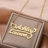 Personalized Double Plated Name Necklace for Women