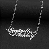 Heart Names Necklace Custom Choker Stainless Steel