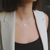 Heart Names Necklace Custom Choker Stainless Steel