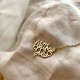 Heart Names Necklace Custom Choker Stainless Steel
