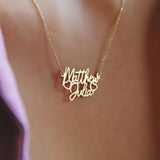 Heart Names Necklace Custom Choker Stainless Steel