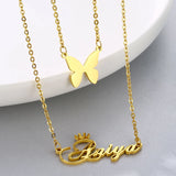 Personalized Double Layer Names Necklaces for Couples