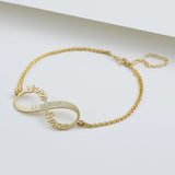 Personalized Double Name Bracelet Stainless Steel Jewelry