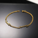 Personalized Name Bracelet Cuban Chain for Women