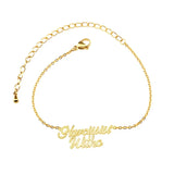 Double Name Bracelet Rose Personalized Any Font Letters Couple Bracelets