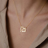 Personalized Double Name Couple Necklace Stainless Steel Jewelry