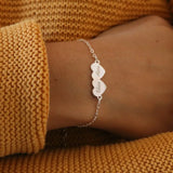 Custom Name Heart Bracelet, Intial Charm, Birthday Gift