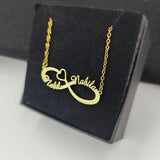 Custom Double Name Infinity Necklace Personalized Stainless Steel Pendant
