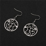 Personalized Stainless Steel Graffiti Earring - Your Logo - Women Charm Bridesma