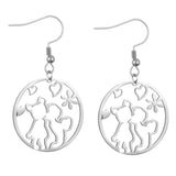 Personalized Stainless Steel Graffiti Earring - Your Logo - Women Charm Bridesma