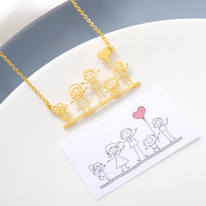 Personalized Children Artwork Necklace with Box