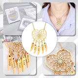 Personalized Dream Catcher Name Necklace with Birthstone Pendant