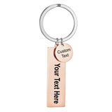 Personalized Engraved Drive Safe Keychain Men Women Stainless Steel Key Ring