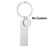 Personalized Engraved Drive Safe Keychain Men Women Stainless Steel Key Ring