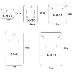 Jewelry Packaging Cards Necklace Earrings Bracelet Organizer Holder 50pcs