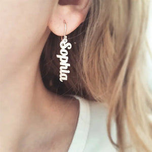 Personalized Name Earrings Jewelry Letter Drop Earrings