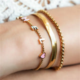 Enamel Name Bracelet Personalized Letter Bracelet Stainless Steel Jewelry