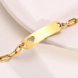 Family Love Stainless Steel Baby Name Bracelet Bangle